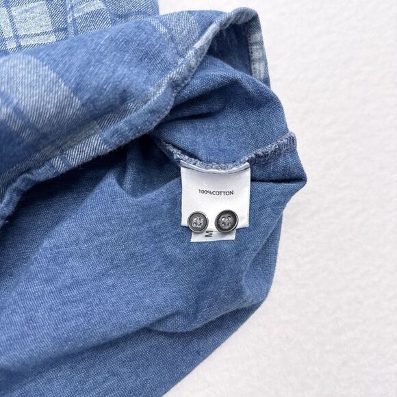 Peter Millar Shirt Size Medium‎ Blue Seaside Larimer Knit Button Down Casual - Picture 7 of 10
